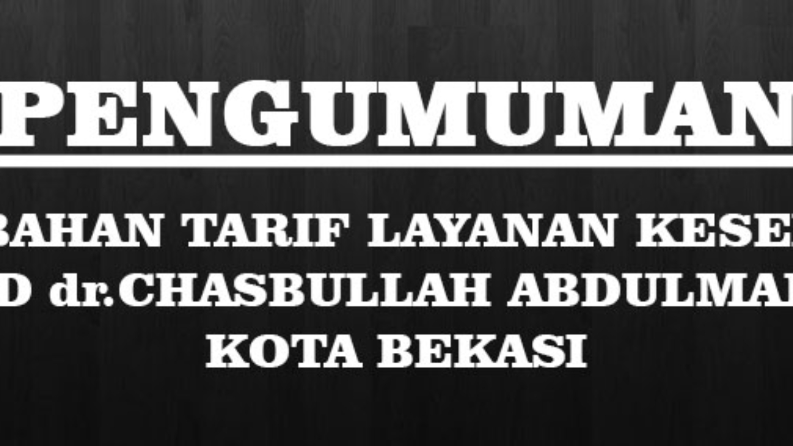 PENGUMUMAN